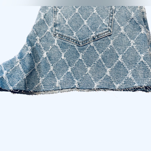 Special A Shorts Size Large Medium Blue Wash Diamond Stitch Pattern NWT - Picture 6 of 11